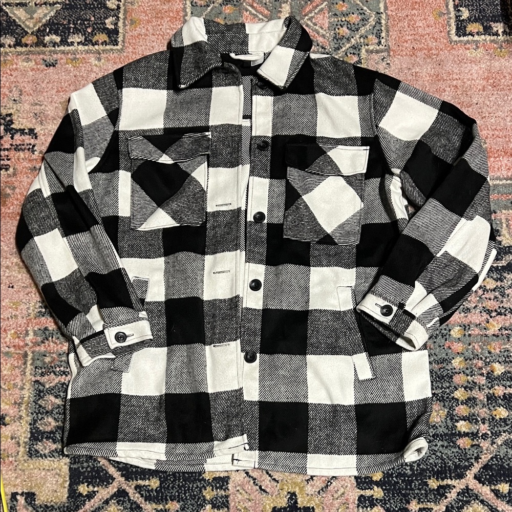 H&M shirt jacket - plaid flannel